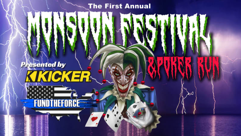 Monsoon Festival Music and Poker Run Lake Havasu City Arizona. Two Days of Live Music and Entertainment for the Whole Family September 18th-19th, 2020. Freestyle Motocross Shows, Monster Truck Rides, Poker Run, Boat Show, Vendors, Food & Beverages. Click the Poster Below for Up to Date Information